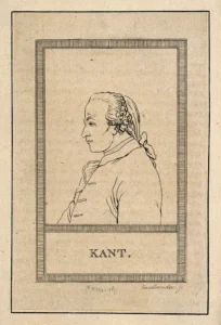 Immanuel Kant. Line engraving A.L