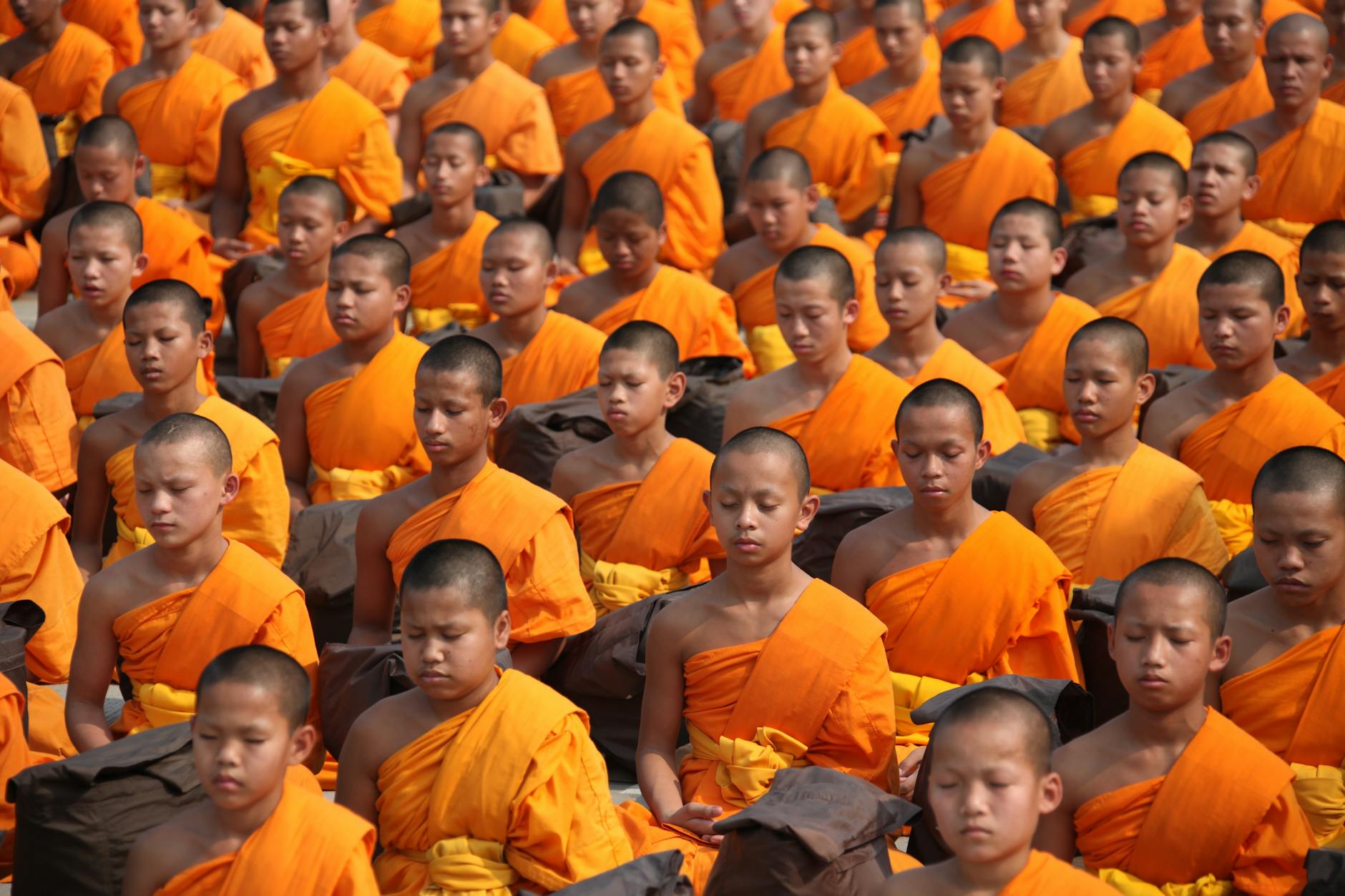 monks sitting